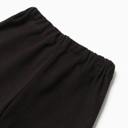 Baby sports trousers, black color, height 158 ​​cm-1