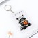 Key keychain notebook "Raccoon", 5.5 x 7.5 cm
