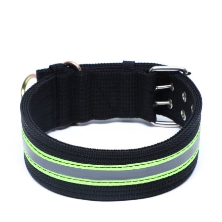 The collar of the four-layer reflective with a swivel 71 x 5 cm, Osh 55-65 cm, black-2