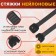 Clot of nylon tundra Krep, for screed, 9x760 mm, black, in packaging 100 pcs.