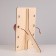 Glass stands 4 sections 19.5x17x28 cm, thickness 3 mm, beige color