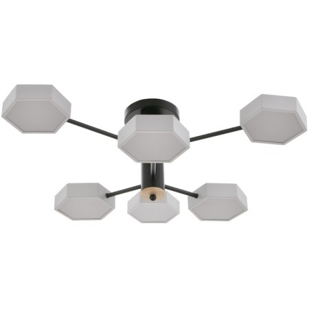 Chandelier 1318/6wt LED 144W 3000-6000K White 71x65x25 cm Bayerlux