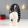 Souvenir ceramics "Santa Claus, black cap, white zig-zag, with a bag" 16.5x11x7.5 cm