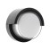 Facade lamp "City", FSD-048, 10 W, 3000K, circle, IP65, 220 V, plastic, black
