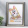 Photo frame plastic 21x30 cm silver (790)