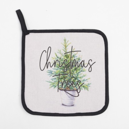 Group "Christmas Trees" 19x19 cm, sarzha, 100% cotton, Vatin 250 g/m2-1