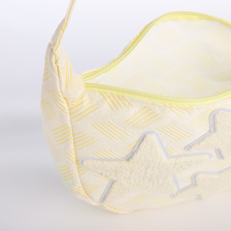 Youth bag with lightning, yellow/white color-4