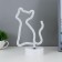 Night "cat" LED (pink light) from 3haaa USB 15x10x25 cm Risalux