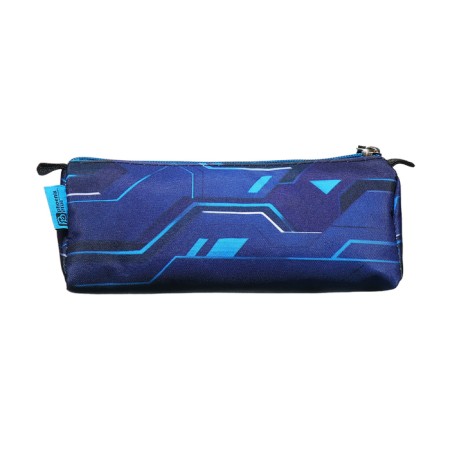Penal soft, 1 department, 85 x 200 x 65 mm, voluminous, Phoenix "Astronaut" Blue 61902-3