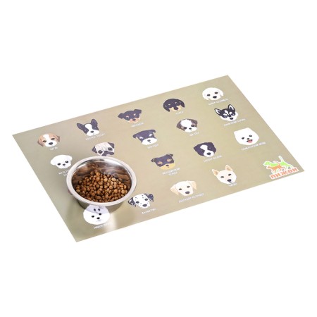 Rug for a bowl "Pigger" 43 x 28 cm "dog breeds"-1
