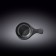 Round -round Wilmax England Slate Stone, with a pen, 16x10 cm, 160 ml, black slate color