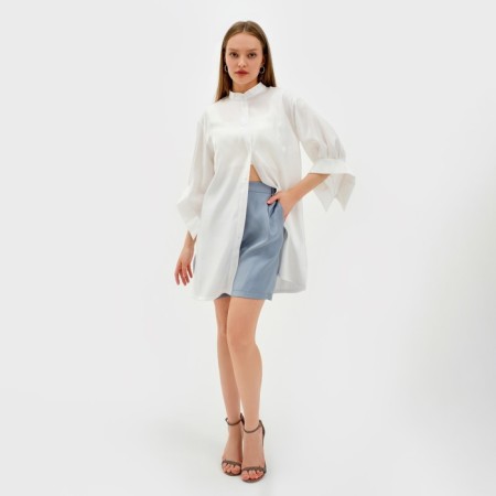 Women's shirt minku: Casual Collection Milk color, river 44-1
