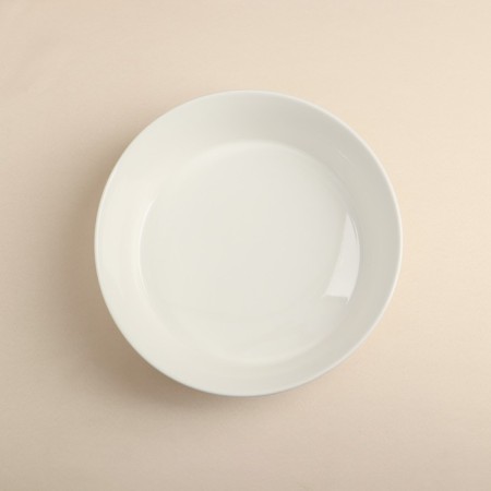 Porcelain salad, 1.7 l, d = 23 cm, white-1