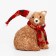Decorative souvenir from natural materials “Bear in a scarf and cap” 15 × 17 × 20 cm