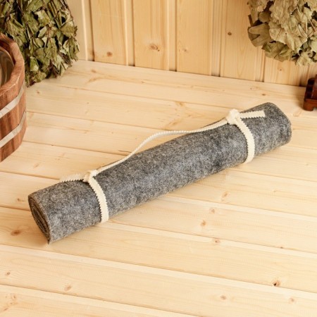 A sunbed for the bath "Classic", felt, dark, 150x50cm-14