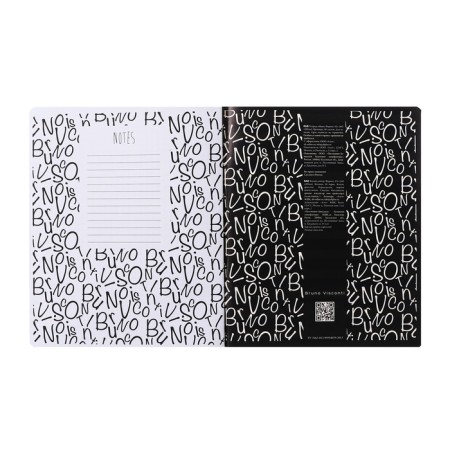 Notebook of 48 sheets in the Black & White.new cage, covered cartoon, lamination "Soft-Tach", mix-3