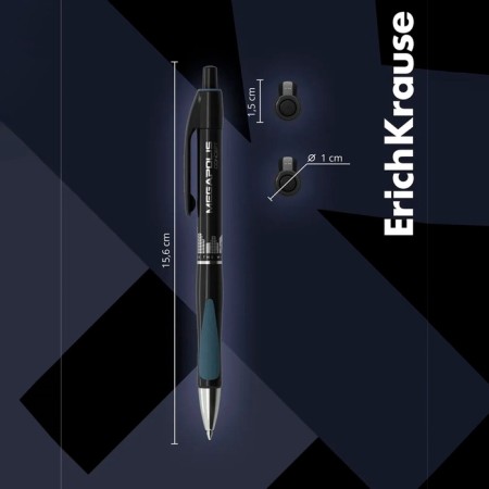 Handle Automatic MEGAPOLIS Concept, rubber emphasis, node 0.7 mm, black ink, letter line length 1000 meters-10