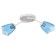 Six 2x15W E27 White-blue 50x15x15cm Bayerlux