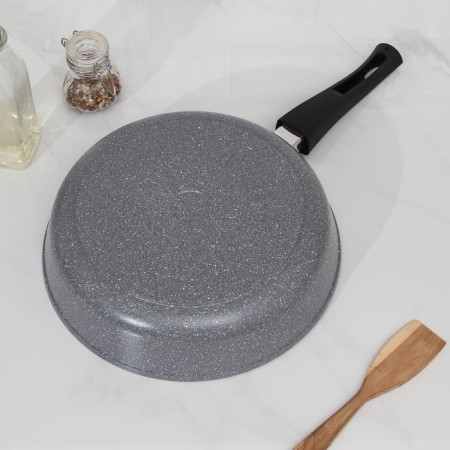 Flot Dilan "Marbl", d = 28 cm, glass cover, removable handle, anti -stick coating-2