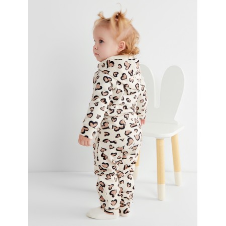 Costume: sweatshirt and pants crumb LEO LOVE, height 74-80 cm-6