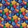 Glossy packaging paper "Air balloons", 70 x 100 cm