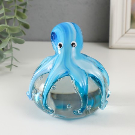 Souvenir glass "Osminog on the bubble" under the Muranian glass 10x10x9 cm