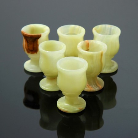 Set of glasses "Grace", 6 pcs 3.5x6.5 cm, onyx