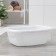 Oval basin "Aquarius", 11 l, marble color