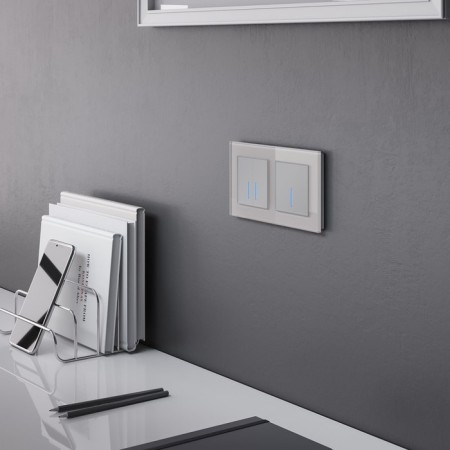W4520606 touch switch, two-valve, with Wi-Fi function, silver-3