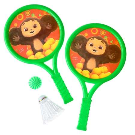 Set of game "Cheburashka", rackets, a mud, ball