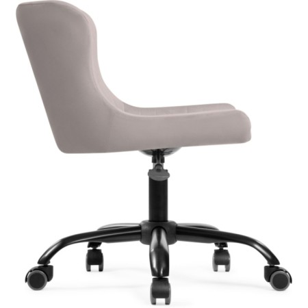 Computer chair Eddon Plastic/velor, black/gray 50x60x73 cm-2