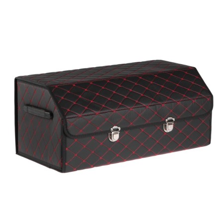 Organizer COFR in the trunk of a car, sakvozh 68 × 32 × 30 cm, eco -legged, with a red line