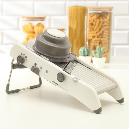 Magistro stormy vegetable engine, with a controlled cutting angle, stainless steel, 35 × 15 × 14 cm, white color-1