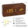Clock - an alarm clock electronic "digit" desktop with a thermometer, wooden, aaa, USB