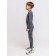 Thermal underwear is two -layer children, height 128 cm, color black melange