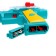 Pistol with gears, light and sound effects, works from batteries