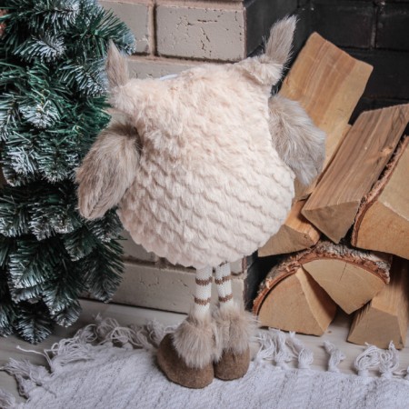 Interior doll "Owl with striped legs" 37 cm-3