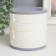 Plastic decoration box, mirror "round. Four levels" white 10x10x10 cm