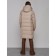Coat insulated winter female, size 50, beige color