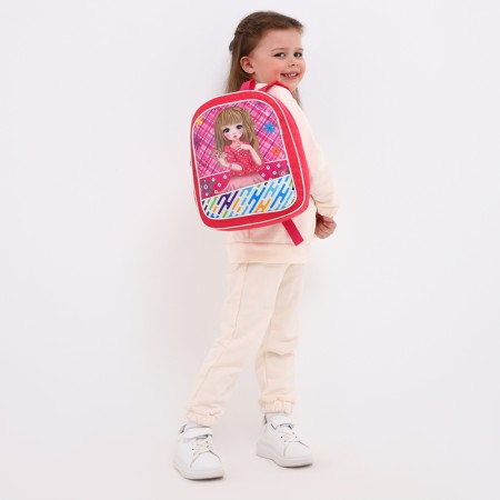 Baby backpack on lightning, pink color-2
