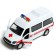 Metal machine "ambulance", 1:32, light and sound, inertia, doors open