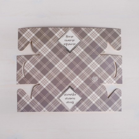 Capcake box, confectionery packaging, 2 cells “all the best”, 16 x 8 x 7.5 cm-3