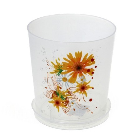 Pot for orchids with a pallet, 1.8 l, color mix-12