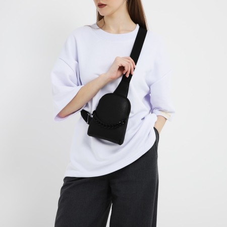 Bag over the shoulder with a chain Nazamok "Classic", 18x14x3 cm-5
