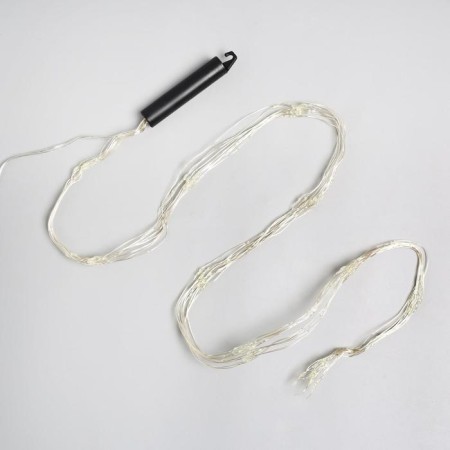 Girlynda "Horse tail" 10 threads 1 m, IP20, silver thread, 100 LED, white glow, 2 modes, AAH3-7