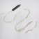 Girlynda "Horse tail" 10 threads 1 m, IP20, silver thread, 100 LED, white glow, 2 modes, AAH3