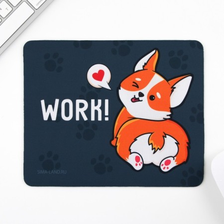 Work computer mouse mat, 22 x 18 cm-1