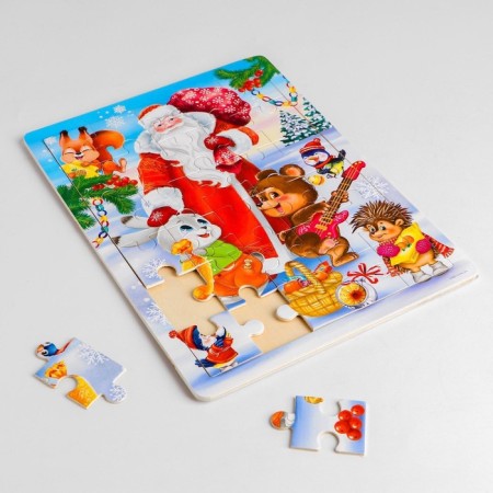 Great puzzle "Funny New Year", 30 elements-2