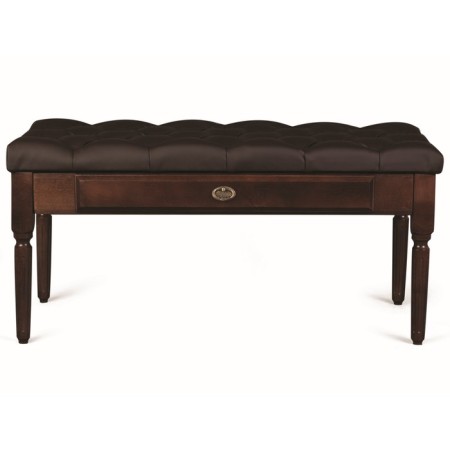 Olivia banquet, 900x430x430, eco-leather brown./Dark brown.