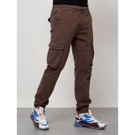 Cargo jeans men, size 46-48, brown color-6